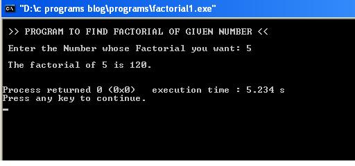 C-Program-Factorial-output