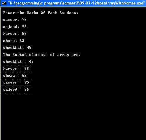 sort-array-with-names-output