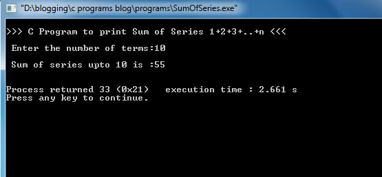 Sum-Of-Series-Output