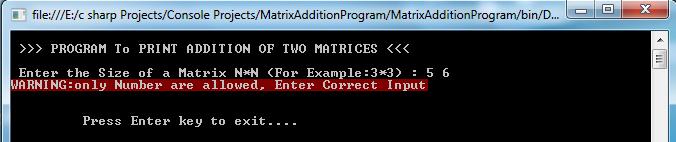 Matrix Addition Output_2