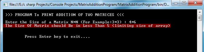 Matrix Addition Output_3