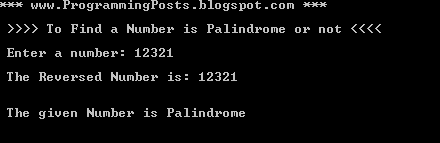 Vb.Net Number Palindrome