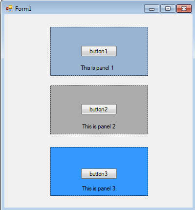 Multiple Panels winforms