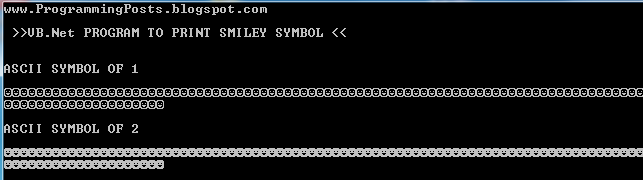 VB.Net Smiley Symbol