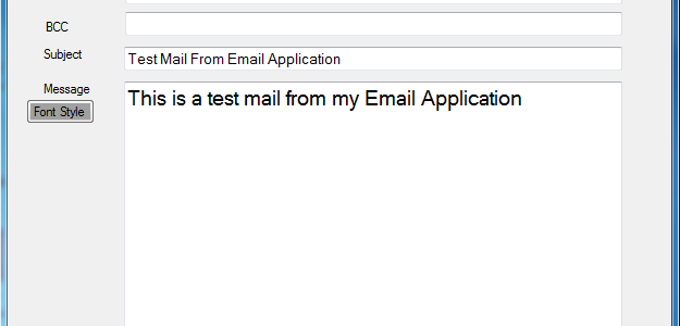 Email Sending Application free download