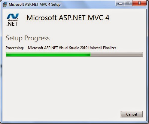 Asp.Net MVC 4 Installation for vs2010 step2